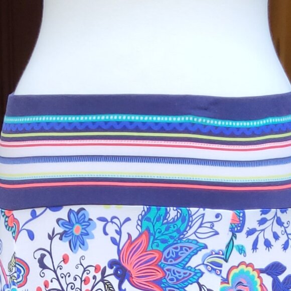 MILLY for Design Nation Maxi Multicolor Floral Flare Skirt - Large - Picture 4 of 10